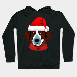 Christmas Dog Transparent Background Hoodie